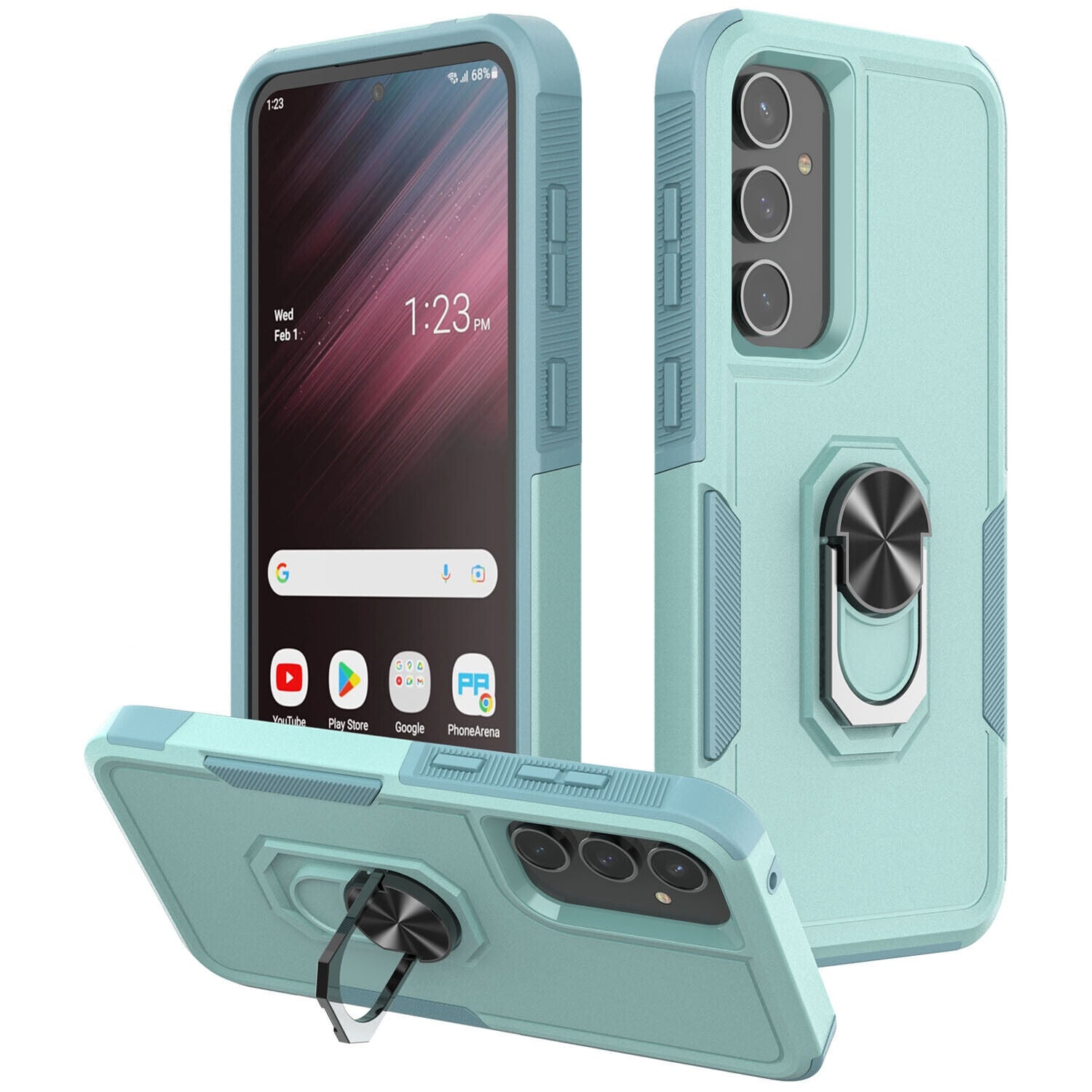 Étui à anneau robuste pour Samsung Galaxy A35 / A55 5G Étui à anneau robuste pour Samsung Galaxy A35 / A55 5G